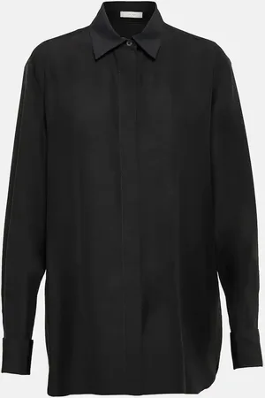 The Row Sisella silk and wool shirt