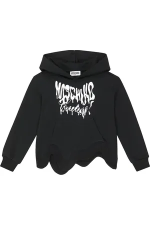 Moschino Printed cotton jersey hoodie