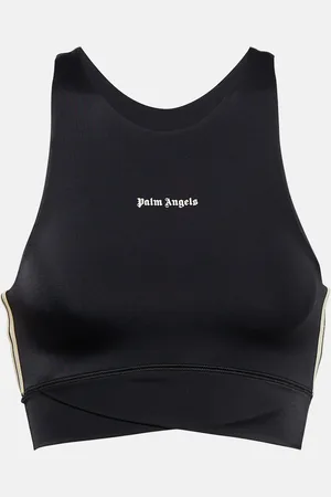 Palm Angels Logo jersey sports bra