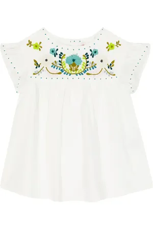 BONPOINT Althea embroidered cotton top