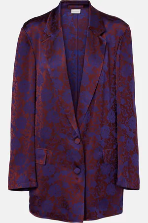 DRIES VAN NOTEN Floral jacquard blazer