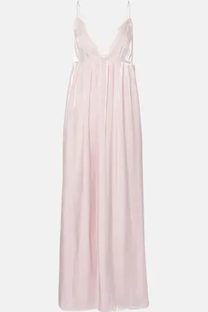 Ganni Satin maxi dress