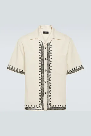 Alanui Akasha embroidered cotton-blend shirt