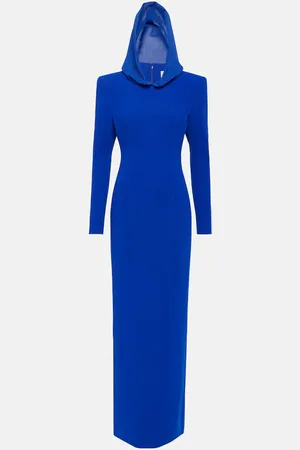 Monot Hooded crÃªpe maxi dress