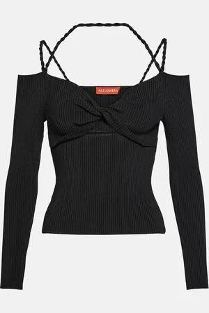 Altuzarra Ribbed-knit cutout top