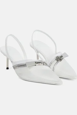 COPERNI Clear Zip PVC slingback pumps