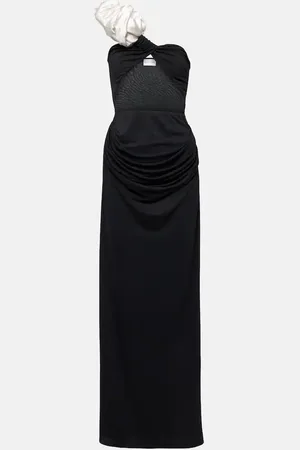 MAGDA BUTRYM Ruffled cutout one-shoulder gown
