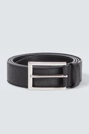 Prada Logo Saffiano leather belt