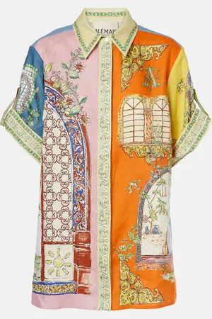 ALÉMAIS Monte printed linen shirt