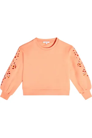 Chloé Broderie anglaise cotton sweatshirt