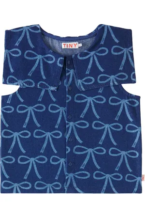 Tiny Cottons Bows denim blouse