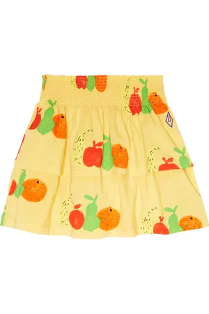 The Animals Observatory Kiwi printed cotton jersey skirt