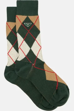 Prada Argyle cotton-blend socks