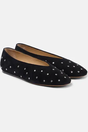 Le Monde Beryl Regency embellished suede ballet flats
