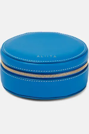 Aliita Logo leather jewelry pouch