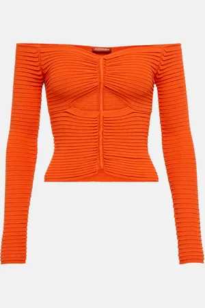 Altuzarra Adan cutout off-shoulder knit top