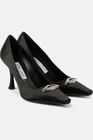 Jimmy Choo Ryker 90 embellished satin pumps