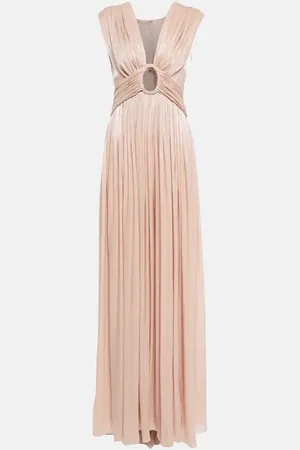 Costarellos Draped satin gown