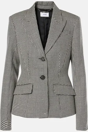 Erdem Tailored houndstooth wool blazer
