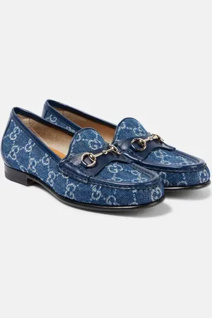 Gucci Horsebit 1953 GG denim loafers