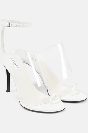 Alaïa Plexi 90 leather & PU sandals