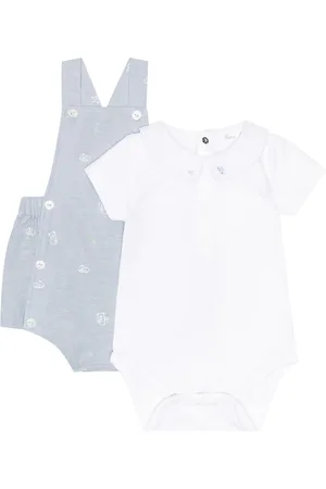 Tartine Et Chocolat Cotton-blend bodysuit and overalls set