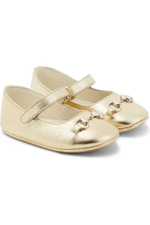 Gucci Baby Horsebit leather ballet flats