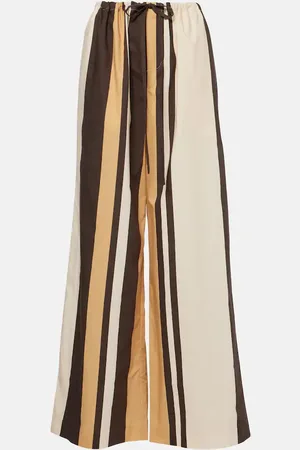 SIR Savanna striped cotton wide-leg pants