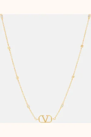 VALENTINO VLogo Signature embellished necklace