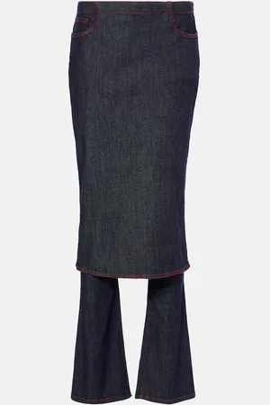 Alaïa Denim skirt pants