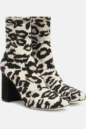 Miu Miu Leopard-print jacquard ankle boots