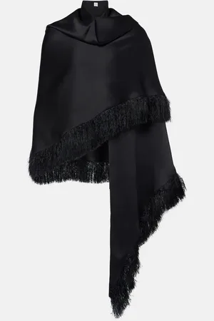 Totême Fringed charmeuse scarf