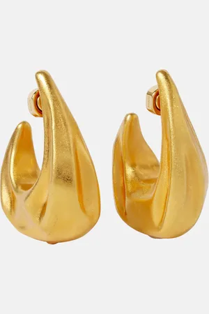 Khaite Olivia Medium gold-plated hoop earrings