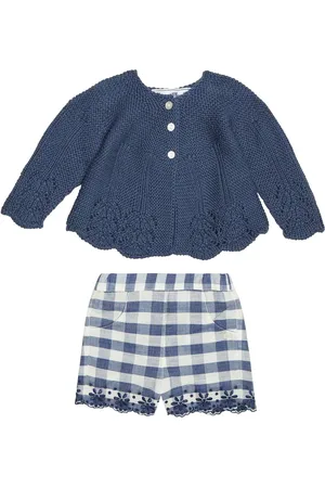 Tartine Et Chocolat Baby cotton cardigan and shorts set