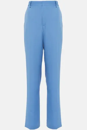 DRIES VAN NOTEN Straight wool gabardine pants