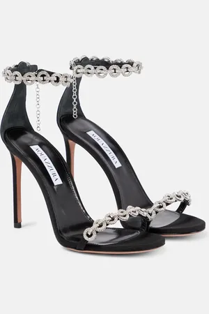 Aquazzura Love Link 105 embellished sandals