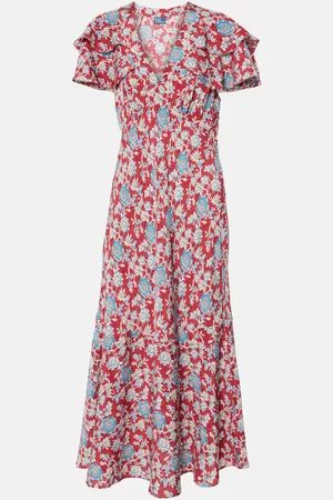 Ralph Lauren Floral silk midi dress
