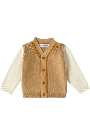 BONPOINT Baby Teotim cotton and cashmere cardigan