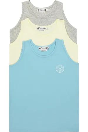 BONPOINT Athis set of three cotton-blend tank tops