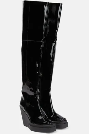Gia Borghini Gia 31 patent leather over-the-knee boots