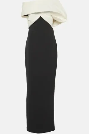 Safiyaa Lerena Vista crÃªpe and faille maxi gown