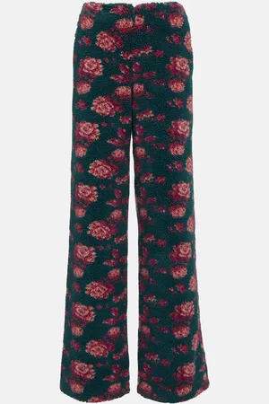 MAGDA BUTRYM High-rise floral teddy straight pants