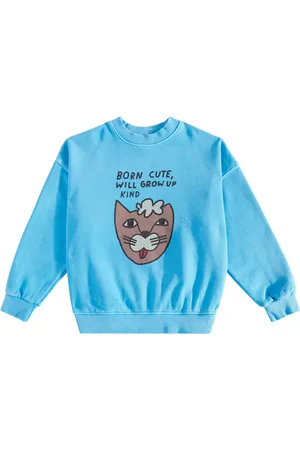 Jelly Mallow Cat cotton sweatshirt