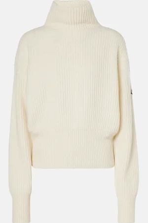 Moncler Ribbed-knit virgin wool turtleneck sweater