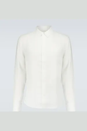 DEREK ROSE Monaco linen shirt