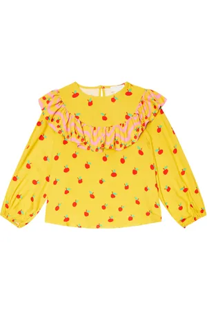 Stella McCartney Printed ruffle blouse