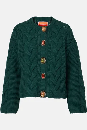 La DoubleJ Portrait cable-knit cardigan