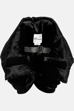 NOIR KEI NINOMIYA Buckle-trimmed velvet top