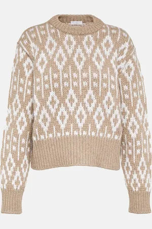 Brunello Cucinelli Jacquard cashmere sweater