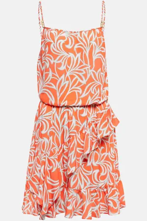 Heidi Klein Printed ruffled minidress